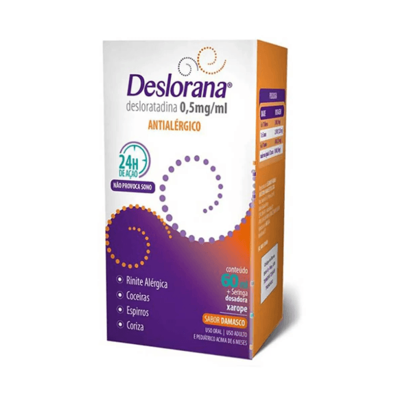 Deslorana 0,5mg/ml Xarope Antialérgico 60ml